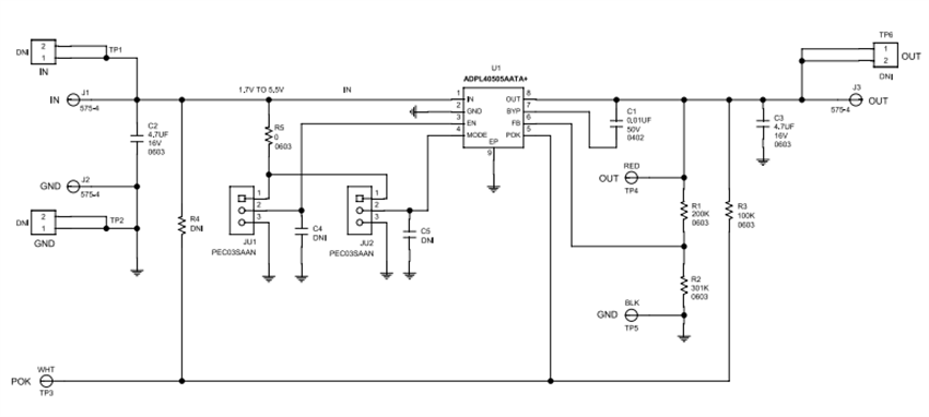Schematic - Analog Devices Inc. ADPL40505A Evaluation Kit